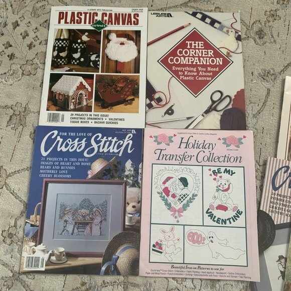 Giant Lot Of Cross-Stitch Magazines Keepsake Calendar Crochet Vintage 1989-94 - Picture 15 of 16